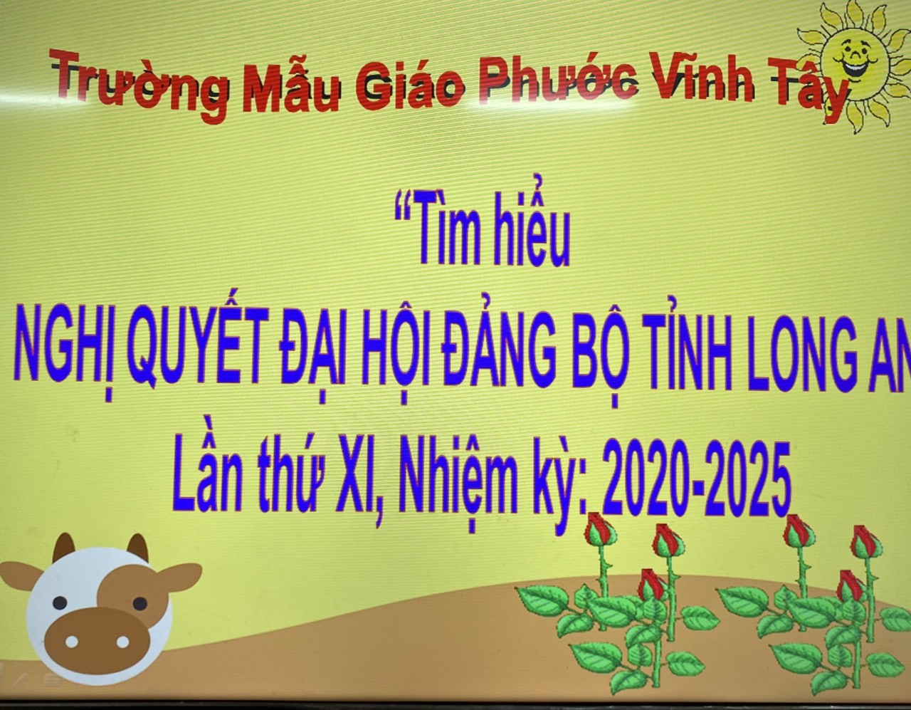 CB-GV trường Mẫu giáo Phước Vĩnh Tây tham gia cuộc thi trực tuyến “Tìm hiểu Nghị quyết Đại hội Đảng bộ tỉnh Long An lần thứ XI, nhiệm kỳ 2020-2025” và “Tìm hiểu pháp luật về bầu cử đại biểu Quốc hội và đại biểu Hội đồng nhân dân”.